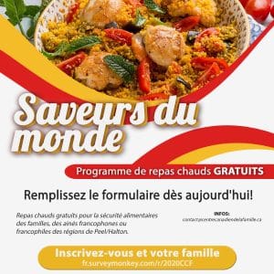 Affiche pour la programme de repas gratuits