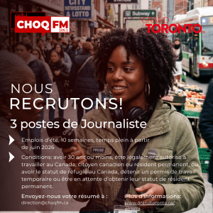3 postes de journaliste stagiaire