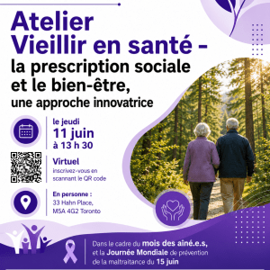Atelier : Vieillir en santé