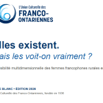 l’Union Culturelle des Franco-Ontariennes (UCFO) a dévoilé son tout premier livre blanc intitulé « Elles existent. Mais les voit-on vraiment ?