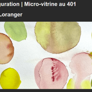 Inauguration | Micro-vitrine au 401