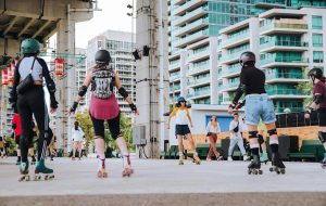 Patins à roulettes au Bentway
