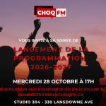 CHOQ FM 105.1 lance deux nouveaux projets d’envergure