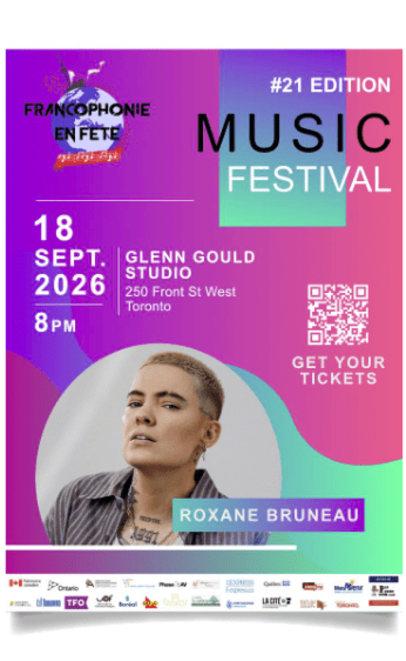 Roxane Bruneau et Pierre Lapointe. C'est un rendez-vous musical à ne pas manquer pour la communauté francophone du Grand Toronto