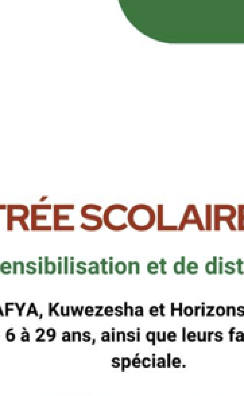 L'événement s'articule autour des programmes clés du centre — AFYA, Kuwezesha et Horizons Partagés